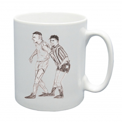 Football Icons Skribble Mug - Vinnie Jones & Gazza